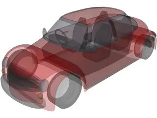 Sedan Concept 3D Model preview