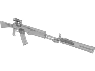 AN-94 3D Model preview