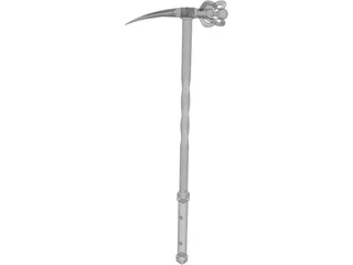 Spiked Hammer 3D Model preview