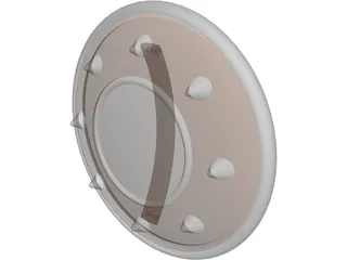 Spiked Buckler 3D Model preview