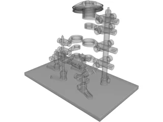Miniature Confocal System 3D Model preview