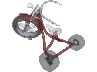 Kids Trike 3D Model preview