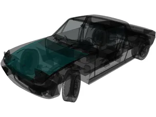 Porsche 914-6 (1970) 3D Model preview