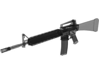 M16A2 3D Model preview