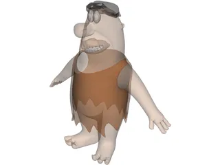 Fred Flintstone 3D Model preview