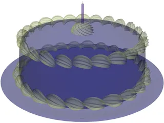 Chocolate Cake 3D Model preview