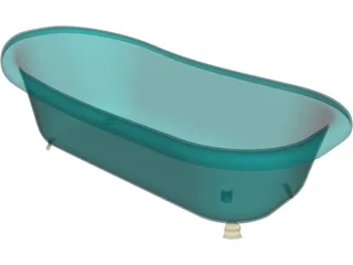 Bathtub Free Standing 3D Model preview