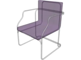 Chair Guest 3D Model preview