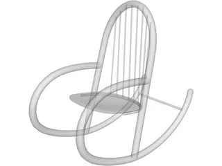 Chair Rocker 3D Model preview
