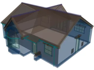 Bungalow 3D Model preview