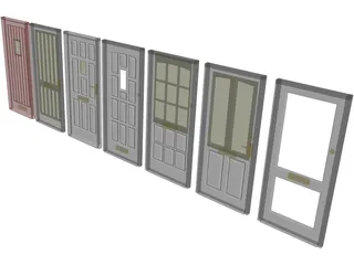 Door Collection 3D Model preview