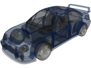 Subaru Impreza WRX STi WRC (2001) 3D Model preview