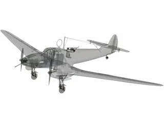 Focke-Wulf Fw 58B 3D Model preview
