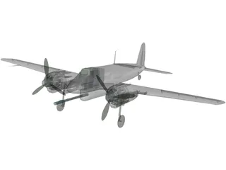Henschel Hs 129 B 3D Model preview