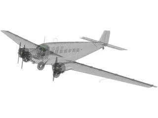Junkers Ju 52 G9 3D Model preview