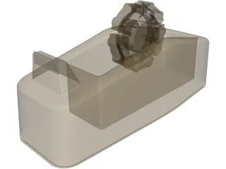 Tape Dispenser 3D Model preview