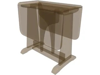 Table Folding 3D Model preview