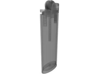 Bic Cigarette Lighter 3D Model preview