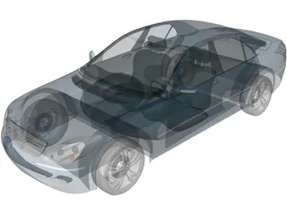 Mercedes-Benz S-class (2003) 3D Model preview
