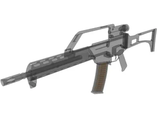 H&K G36K 3D Model preview