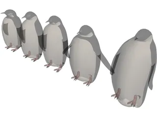 Penguins 3D Model preview