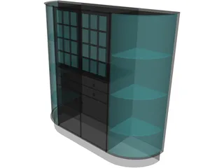 China Cabinent 3D Model preview