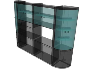 Wall Unit 3D Model preview