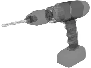 Drill Cordless 3D Model preview