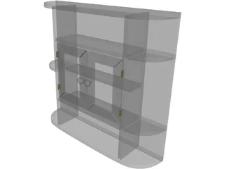 Bathroom Cabinet 3D Model preview