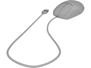 Computer Mouse 3D Model preview