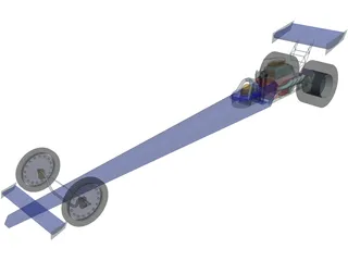 Dragster 3D Model preview