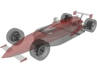Indy Car 3D Model preview