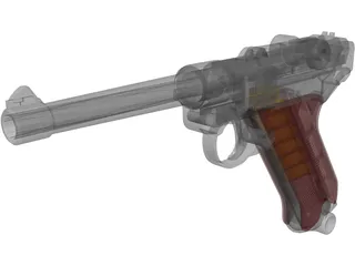 Luger P08 3D Model preview