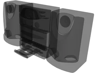 Philips Audio Mini-System 3D Model preview