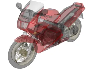 Honda VFR750RC36 3D Model preview