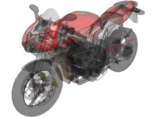 Honda CBR600 Street 3D Model preview
