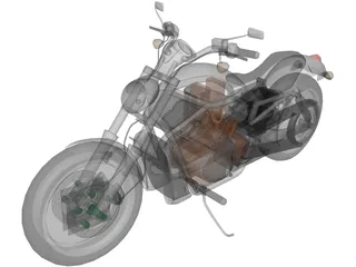 Harley-Davidson V-Rod 3D Model preview