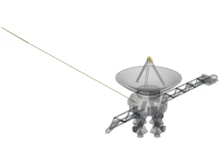 Voyager Space Craft 3D Model preview