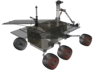 Athena Mars Rover 3D Model preview