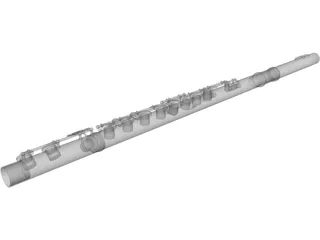 Flute 3D Model preview