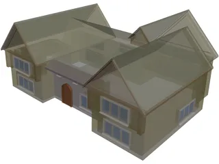 House Country English 3D Model preview