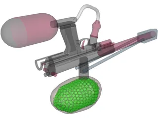 Paintball Marker/Gun 3D Model preview