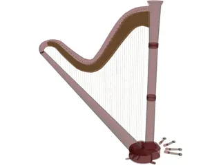 Harp 3D Model preview