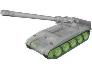 M110 SP Artillery 3D Model preview