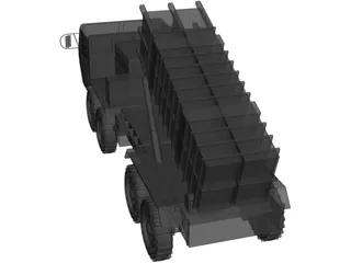 MIM-101 Patriot Mounted 3D Model preview