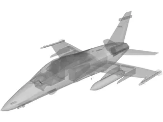 Embraer AMX-T Two Seat Trainer 3D Model preview