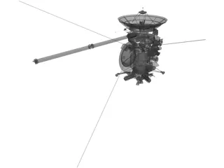 Cassini Orbiter NASA Probe 3D Model preview