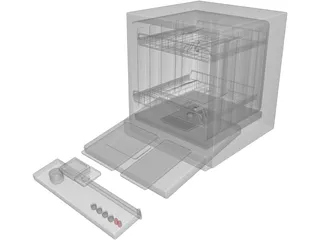 Dishwasher 3D Model preview