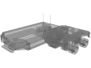 Goldhofer Hydraulic Gooseneck (2000) 3D Model preview