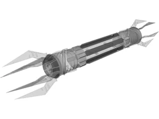 Double Bladed Lightsaber 3D Model preview